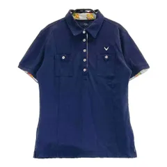 サイズ：L CALLAWAY キャロウェイ  半袖 ポロシャツ  ネイビー系 [240101319027]# ゴルフウェア レディース ストスト