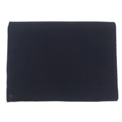 ❤未使用品❤カシミヤマフラー ノワールｘブルー エルメス 箱付 ペーパータグ付 刺繍名入れギフト】カシミヤ100%マフラー | BUYER（バイヤー）の