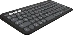 【ジャンク品】ロジクール ワイヤレスキーボード PEBBLE KEYS 2 K380sGR 415g K380s グラファイト A0119 0613ML005 0120240530100631のサムネイル