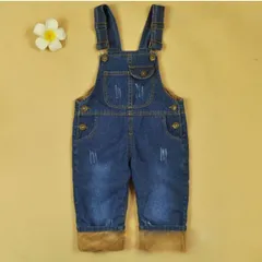 秋冬 サロペット デニム オーバーオール 男女兼用 キッズ服