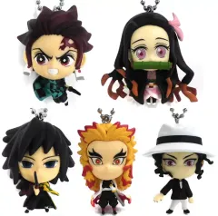 【中古】食玩 キーホルダー 全5種セット 「鬼滅の刃ディフォルメマスコット」