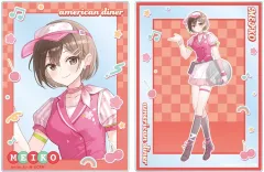 【新品】キャラカード [新品] MEIKO 描き下ろし アメリカンダイナーver. Art by ふーみ アクリルカード2枚セット 「VOCALOID 初音ミク」