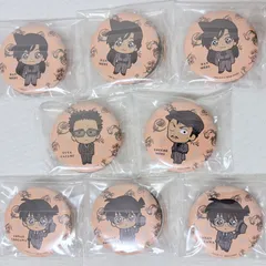 セガラッキーくじ 名探偵コナン J賞 缶バッジセット 江戸川コナン 毛利蘭 毛利小五郎 風見裕也