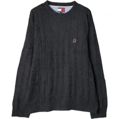 古着 90年代~ トミーヒルフィガー TOMMY HILFIGER ケーブル編み コットンニットセーター メンズXL相当 ヴィンテージ/eaa580838