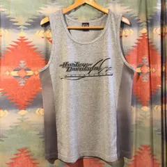 90s USA製 ハーレーダビッドソン タンクトップ sizeM グレー ヴィンテージ古着