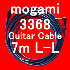 mogami 3368 Guitar Bass 高品位Cable w/ Neutrik Gold Plated Plug LL 7m