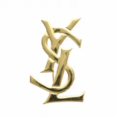 【激レア】◆YSL◆ サンローラン　ピンズ　バッジ　ピンバッジ　ブローチ Yves Saint Laurent - 美品 イヴ サンローラン シルバー