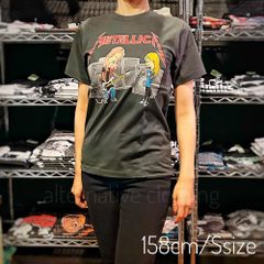 【土日も発送】METALLICA メタリカ ビーバス＆バッドヘッド バンドＴシャツ メンズ レディース 半袖 チャコール グレー ロックTシャツ bny meta-16cg
