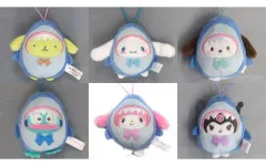 【中古】キーホルダー 全6種セット どうぶつ着ぐるみマスコットシリーズ～サメ編～ 「サンリオキャラクターズ」