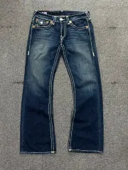 トゥルーレリジョン 未使用タグ付 BILLY SUPER T デニムパンツ 32 トゥルーレリジョン 未使用タグ付 BILLY SUPER T デニムパンツ