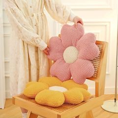 フラワー型クッション デイジーピロー 花形クッション フロアピロー かわいい 装飾用 寝室 リビング ソファ ベッド インテリアクッション ギフト