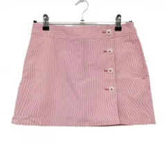 【超美品】キャロウェイ スカート レッド×白 細ストライプ 内側パンツ レディース S ゴルフウェア Callaway