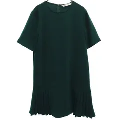 ザラ 半袖 プリーツ切替 ワンピース M グリーン ZARA レディース 【中古】  【230628】