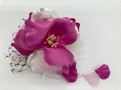 髪飾りセット品  ピンク・白 花 421-a0032