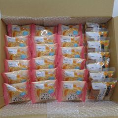 【訳あり】ももとチーズの贅沢たると18P・クリームもみじ7P★あわしま堂