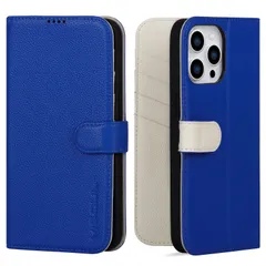 【在庫セール】VISOUL iPhone 15 ProMax ケース 手帳型 本革 レザー 全面保護 マグネット式 カード収納 多機能 アイフォン15 ProMax ケース 横置きスタンド機能付き手帳型ケース アイホン15 ProMax 対応 6.7インチ i