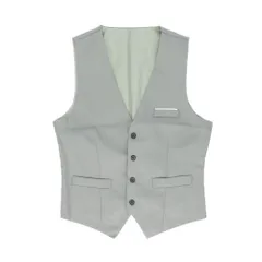 ☆ グレー ☆ XLサイズ ☆ ベスト 4ボタン pmymj420 フォーマル ベスト メンズ スーツベスト スーツジレ ジレ スリム チョッキ 上品 かっこいい 大きいサイズ スーツ 4ボタン ビジネス カジュアル おしゃれ 結婚式 パーティー