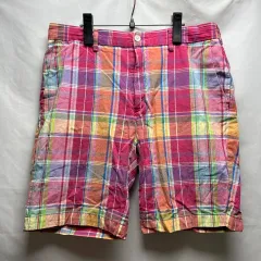 純正品/ 34 ポロ Ralph Lauren(ラルフローレン) クラシックフィット チェック柄 ピンク ショーツ/ショーツ