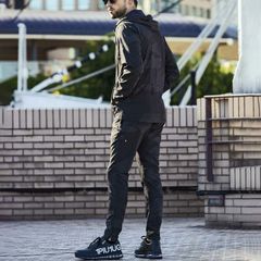 1PIU1UGUALE3 RELAX ランニングパーカー パンツ 上下セット USO-24015 USB-24015 ブラックカモ SN90 L XL XXL ウノピュー