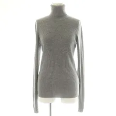 アパルトモン ドゥーズィエムクラス 22AW Rib Turtlneck Knit リブニット セーター 長袖 タートルネック ウール グレー レディース Lace Ladies リブニット ストレッチ ハイネック タートルネック
