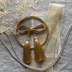 水引・タッセル・紐・リボン 　4点セット　　成人式　卒業式　和装　　ゴールド