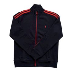Ralph Lauren ラルフローレン フルジップジャケット 紺 オレンジ メンズ Lサイズ