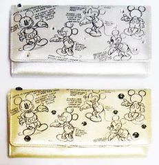 [중고] 소품(캐릭터) 전 2종 세트 Walt Disney 110th Anniversary 고품질 비쥬 첨부 지갑 [디즈니]