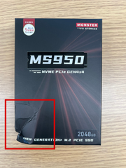 6.新品未開封パッケージ訳ありMonster Storage 2TB NVMe SSD PCIe Gen 4×4 最大読込: 7,000MB/s PS5確認済み M.2 Type 2280 内蔵 SSD 3D TLC MS950G75PCIe4HS-02TB