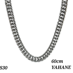 【 新品 送料無料】S30 ダブル 喜平 6.0mm 60cm メンズ ネックレス チェーン シルバー ステンレス レディース 人気