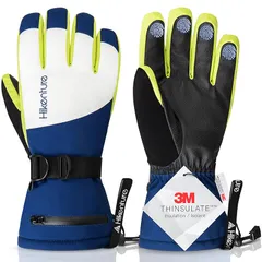 HIKENTURE スキーグローブ 防寒グローブ スポーツグローブ スノーグローブ アウトドアグローブ 手袋 レディース メンズ 冬用 防風防寒 撥水加工 滑り止め 紛失防止 保温 厚手 通気性 クライミンググローブ スノボーグローブ 登山 雪遊び 除雪作