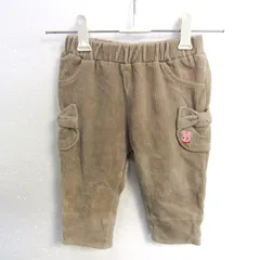 ミキハウス パンツ ボトムス コーディロイ ホットビスケッツ ベビー 女の子用 80サイズ ベージュ MIKIHOUSE 【中古】