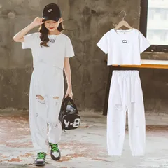 子供服 キッズ 女の子 ジャージ 上下セット 半袖シャツ パンツ ガールズ 2点セット スポーツウェア ロングパンツ 運動着 スウェット ゆったり 部屋着 夏服 ウエストゴム カジュアル ジュニア服 おしゃれ 通学 登山 senbao100