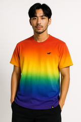 Tシャツ　ホリスター　Hollister 　レインボー　Mサイズ　※Used