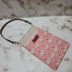 ハンドメイド スマホケース スマホポーチ ポケット付き No.88