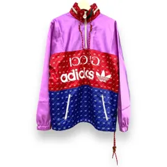 GUCCI × ADIDAS 22SS インターロッキングG ポリエステル トラックジャケット サイズ46