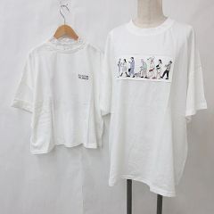 LOKITHO - ロキト 23AW コードエンブロイダリー 半袖 カットソー 切替 2 黒 LOKITHO - ロキト 23AW コードエンブロイダリー 半袖 カットソー