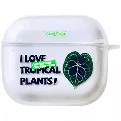 【AirPodsPro(第1、2世代)　 AirPods3　ケース】  iphone エアーポッズケース 熱帯植物 観葉植物 希少   インテリア プレゼント 海外 おすすめ  人気 デザイン