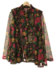 TOGA PULLA メッシュミックスポンチョケープ