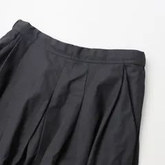 美品 定価1.9万 2023年 アデュートリステス ADIEU TRISTESSE コットンリネン混 ソフトタックスカート /ブラック 黒-.【2400013698184】のサムネイル