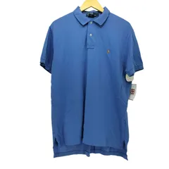 ポロバイラルフローレン Polo by RALPH LAUREN 90S ポニー刺繍 S/S 鹿の子 ポロシャツ メンズ import：L 
