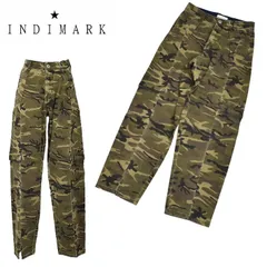 INDIMARK デニム パンツ カーゴ 迷彩 デニム WJ176 レッドペッパー ジーンズ ボトム RED PEPPER サイズS/M