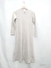 ◇ ⊇ UNITED ARROWS ユナイテッドアローズ 長袖 膝下丈 ワンピース サイズF グレージュ系 レディース E  【1503050027915】