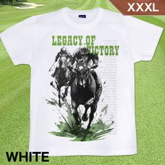 GENJU XXXLサイズ 競馬 凱旋門賞 天皇賞 皐月賞 G1 メンズ ターフ クラシック Tシャツ 半袖 Legacy of victory 