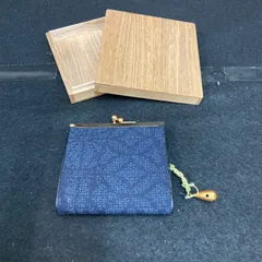 新品　重要無形文化財　本場結城紬　二つ折り財布　幅縦約10cm 厚み約2cm 小銭入れ 和装 がま口 財布 パーティー 和装小物