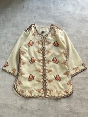 70's vintage dead stock embroidery blouse