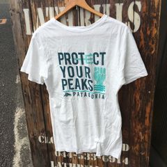 USA製【patagonia】Protect Your Peaks パタゴニア メンズ オーガニックコットン Tシャツ XS