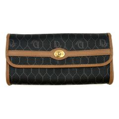 【極美品】Christian Dior　クリスチャンディオール　長財布　オールドディオール　ハニカム柄　ポーチ　ウォレット