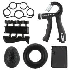 握力トレーニング5種類セット ハンドグリップ フィンガーストレッチリング ハンドエクササイズ 握力トレーニング グリップトレーニング リハビリ 