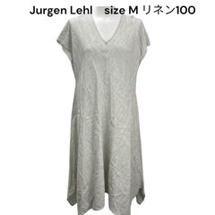 美品　ヨーガンレール　Jurgen Lehl　リネン　ロング　ワンピース　M レディース　S5Q594