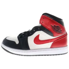 NIKE (ナイキ) WMNS AIR JORDAN 1 MID BQ6472-160 ウィメンズ エア ジョーダン 1 ミッド ハイカットスニーカー レッド/ホワイト/ブラック US7/24cm
